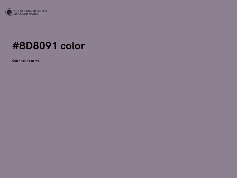 #8D8091 color image