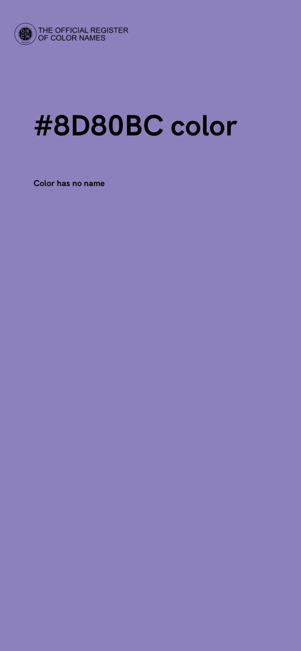 #8D80BC color image