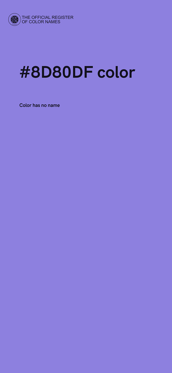 #8D80DF color image