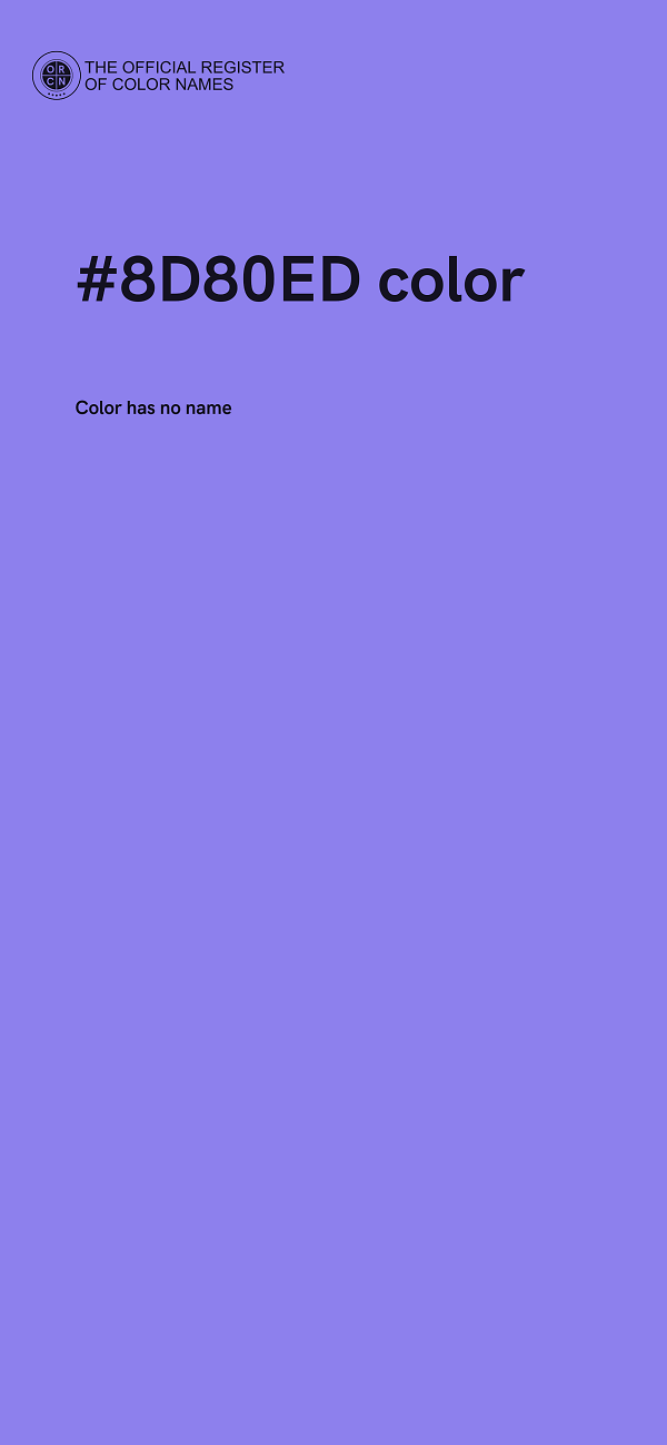 #8D80ED color image