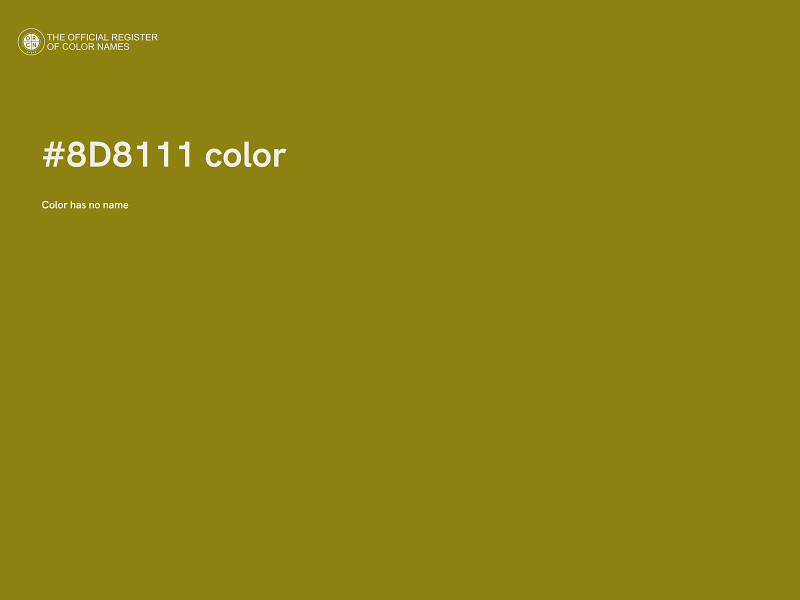 #8D8111 color image