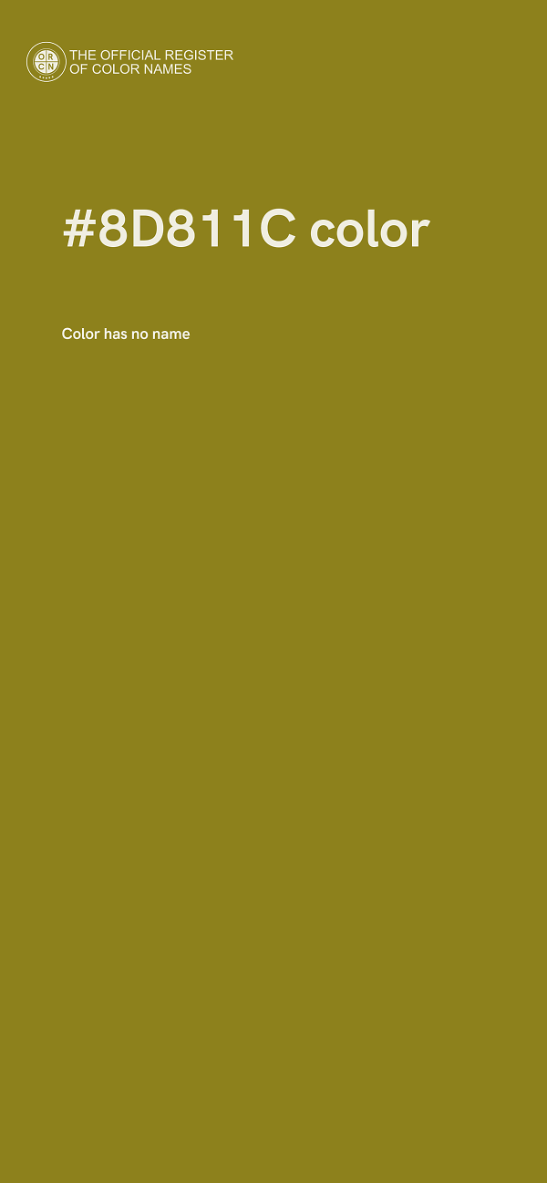 #8D811C color image
