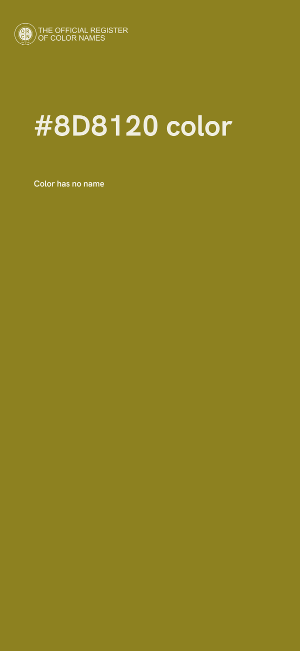 #8D8120 color image