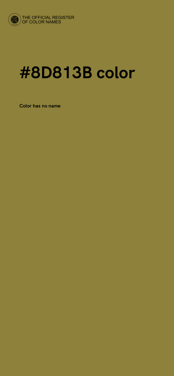 #8D813B color image