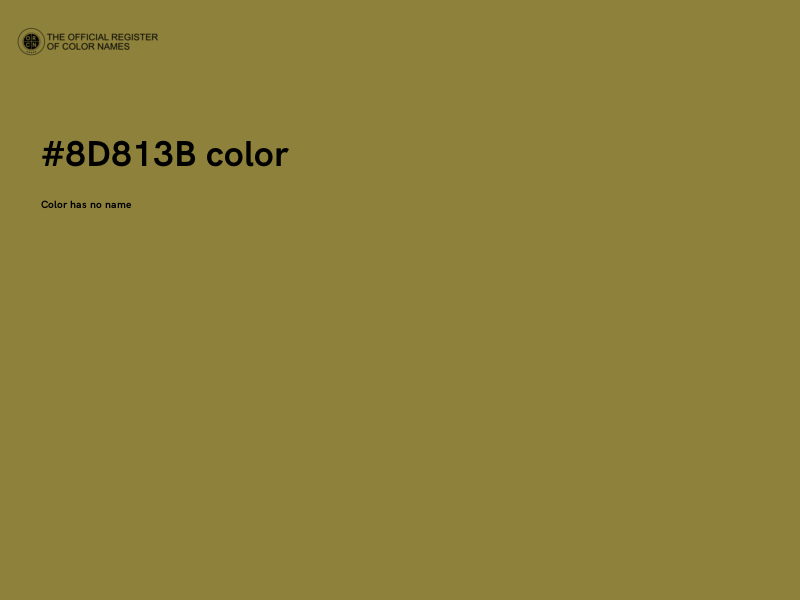 #8D813B color image