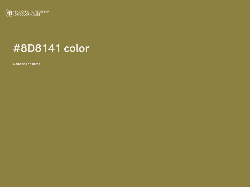 #8D8141 color image