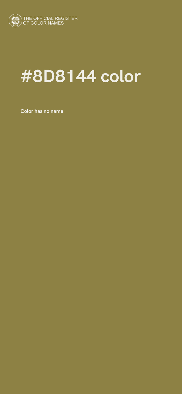 #8D8144 color image