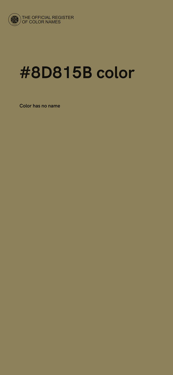 #8D815B color image