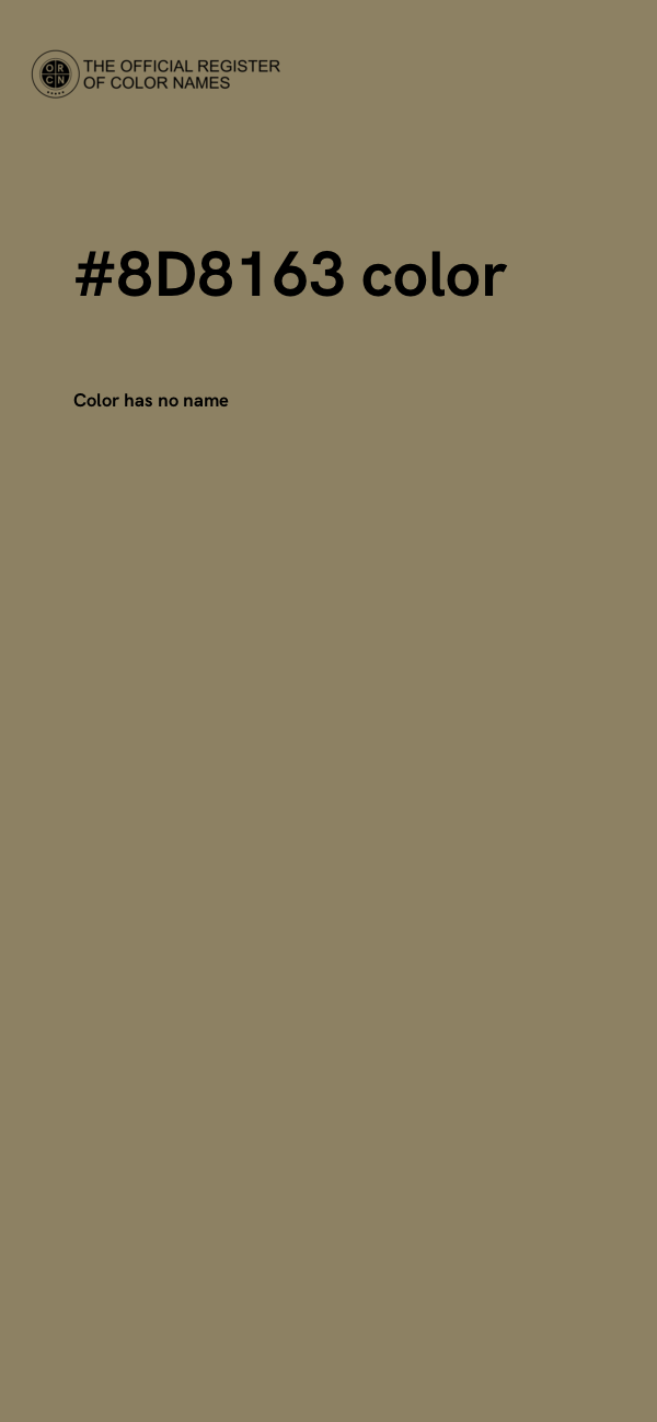 #8D8163 color image