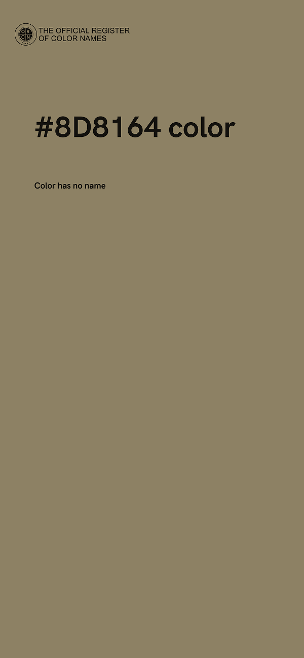 #8D8164 color image