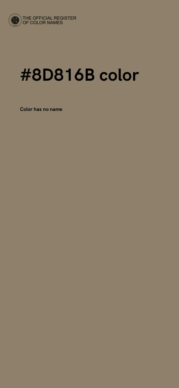 #8D816B color image