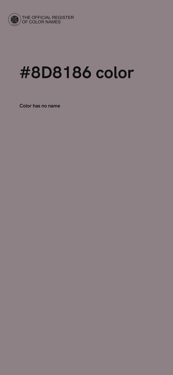 #8D8186 color image