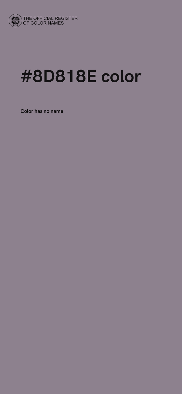 #8D818E color image