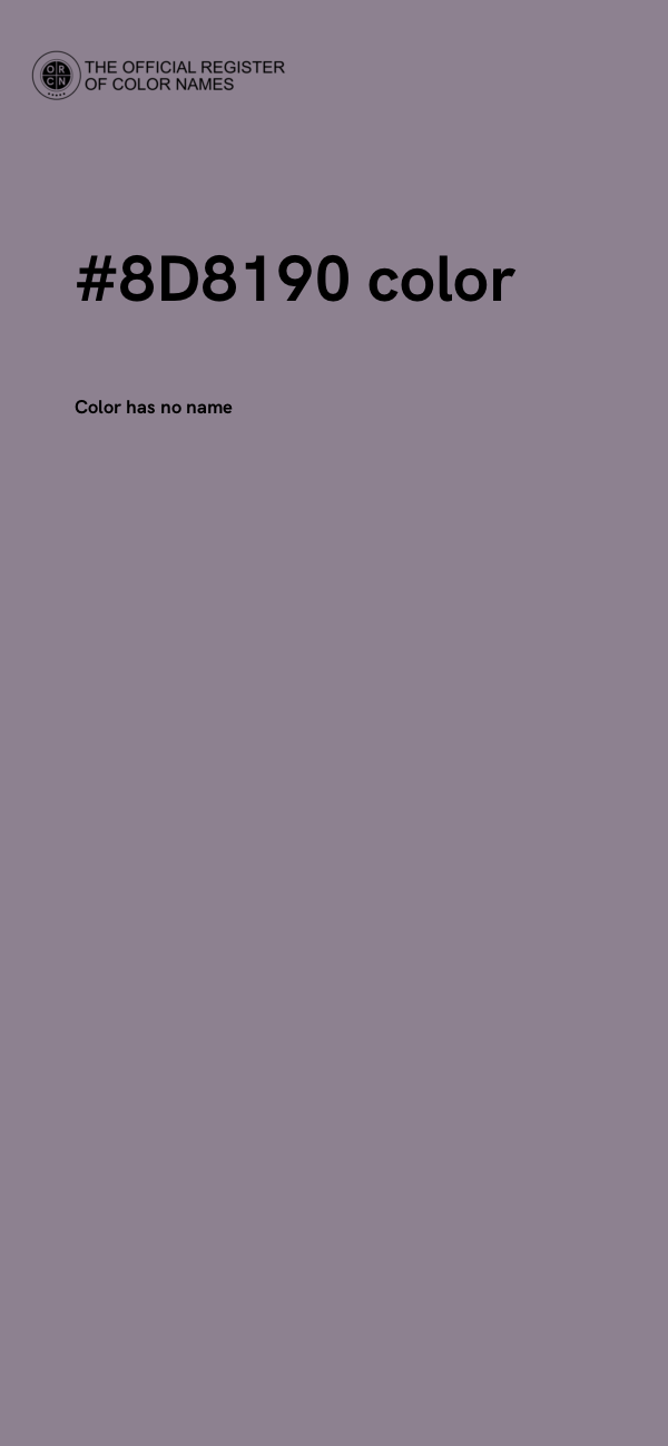 #8D8190 color image
