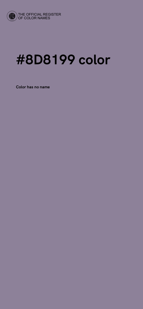 #8D8199 color image