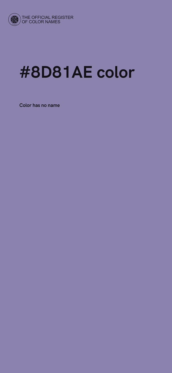 #8D81AE color image
