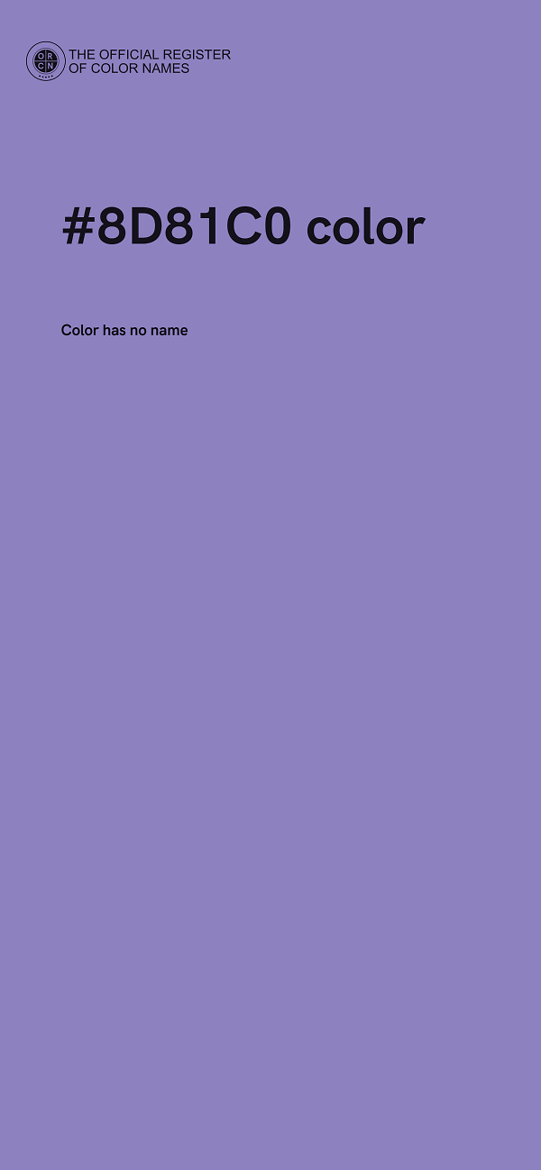#8D81C0 color image