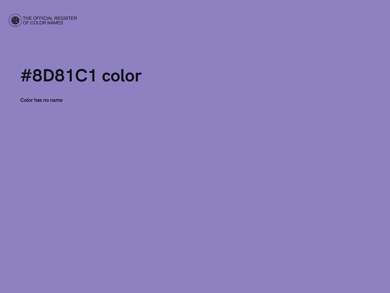 #8D81C1 color image