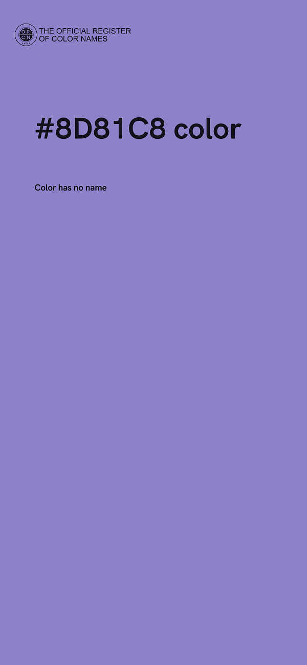 #8D81C8 color image