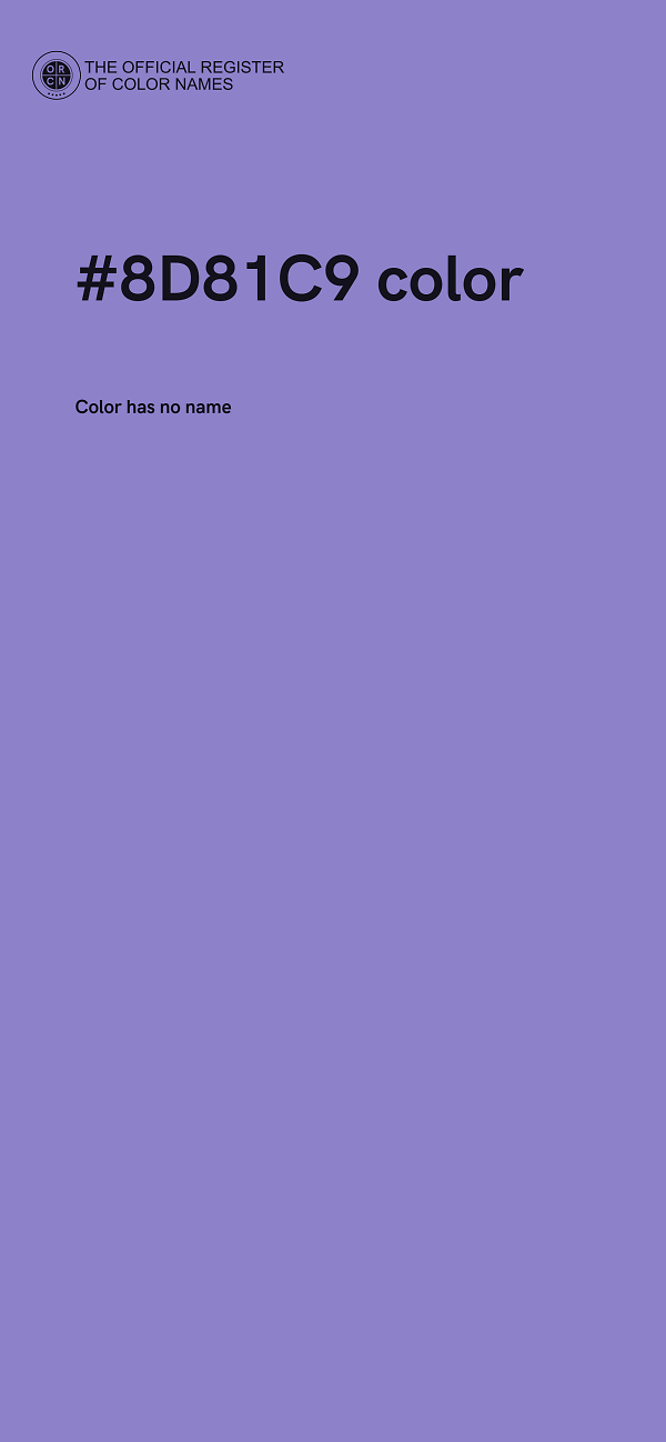 #8D81C9 color image