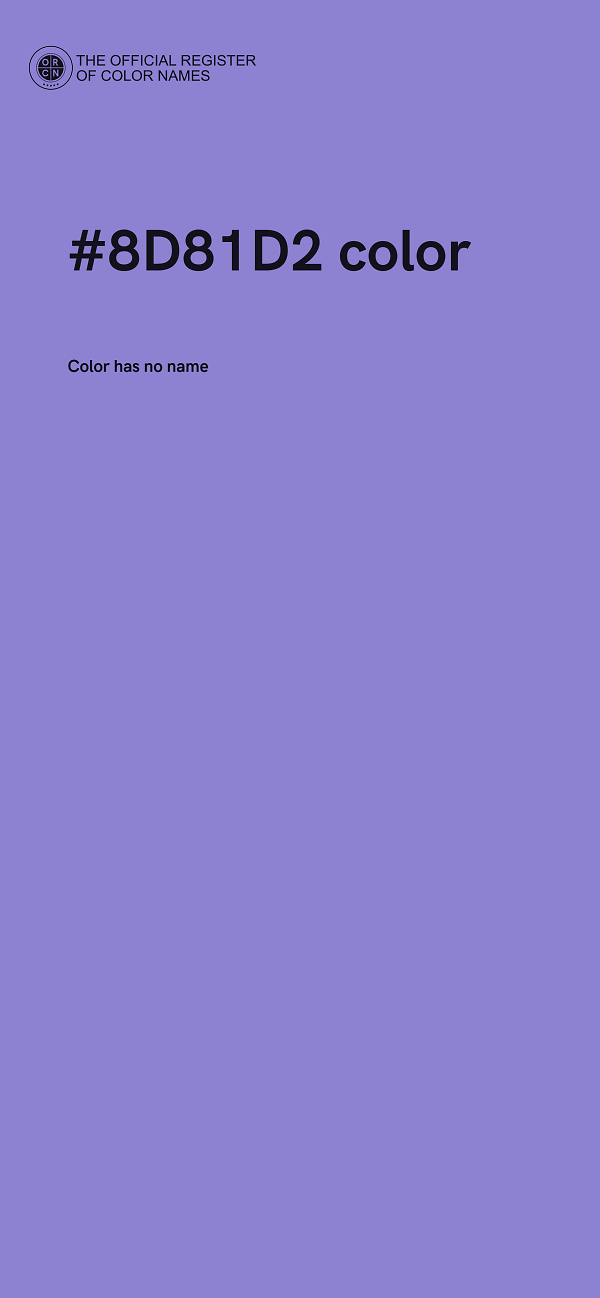 #8D81D2 color image
