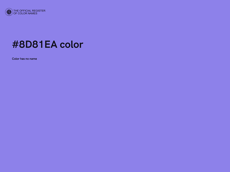 #8D81EA color image