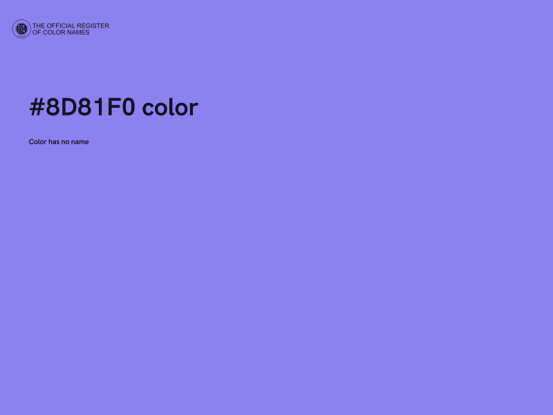 #8D81F0 color image