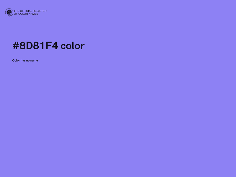 #8D81F4 color image