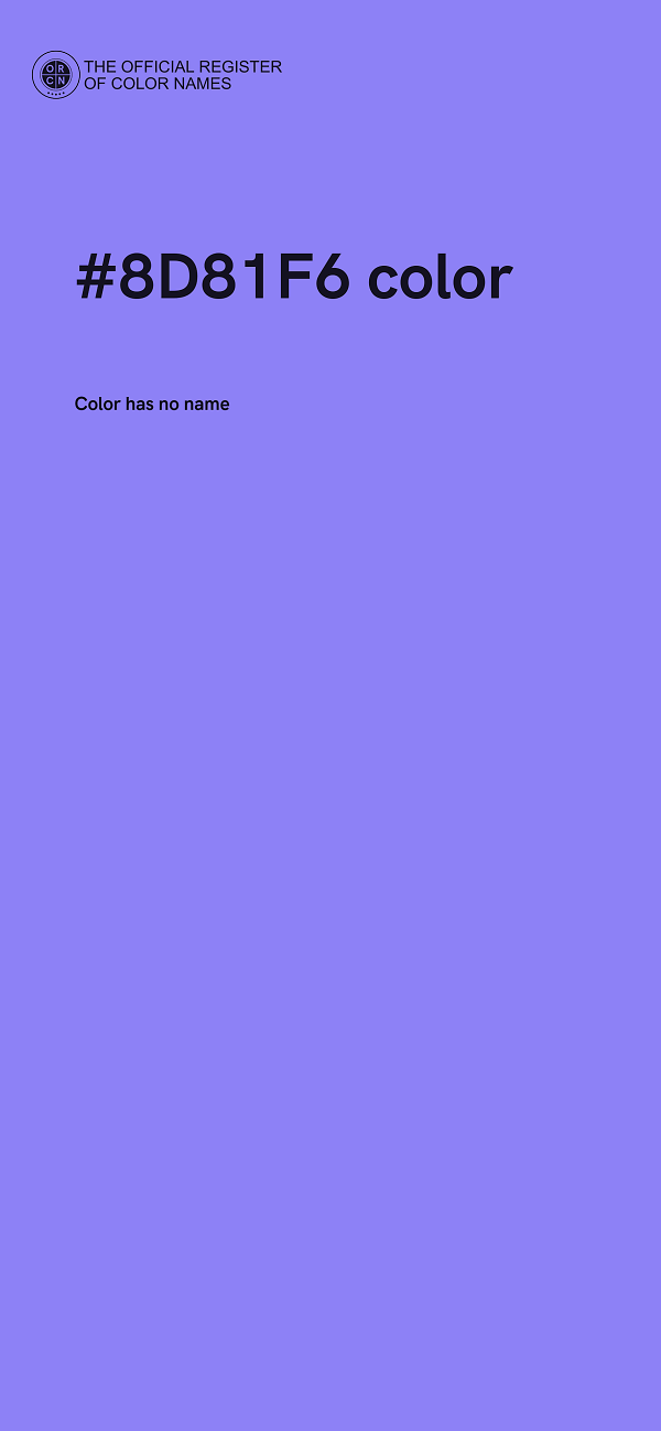 #8D81F6 color image