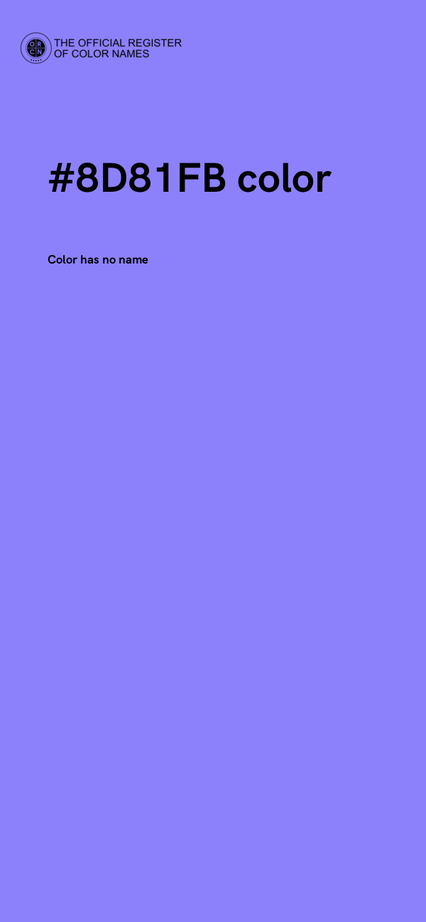 #8D81FB color image