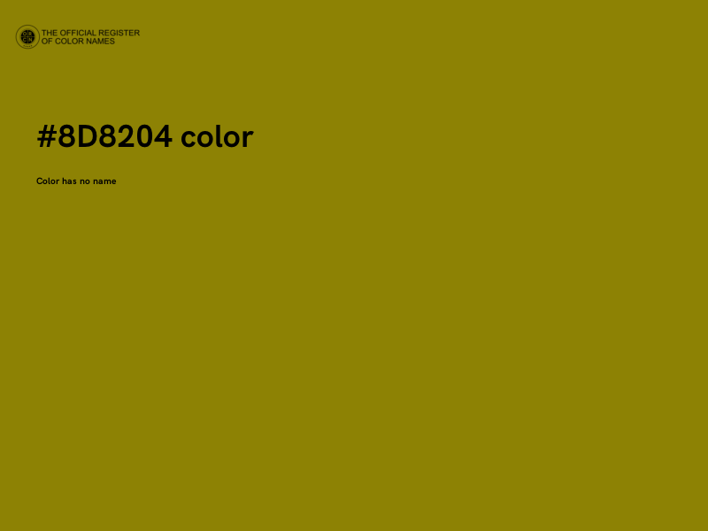 #8D8204 color image