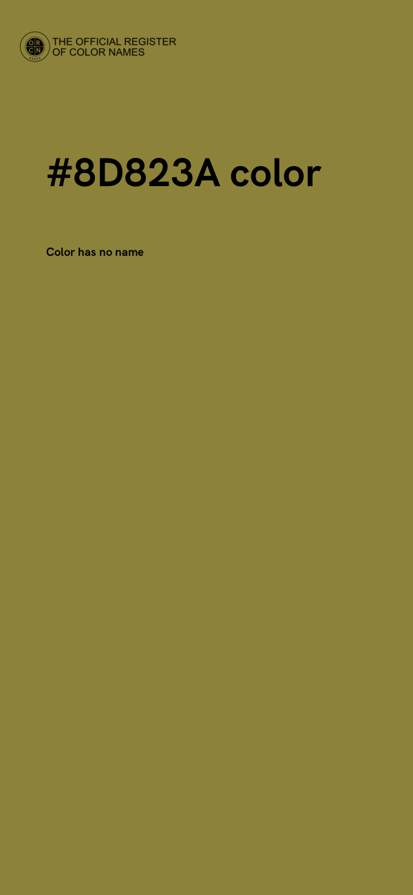 #8D823A color image