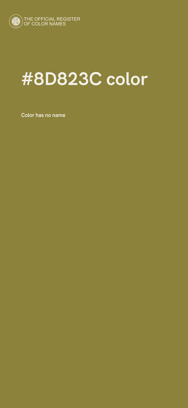 #8D823C color image