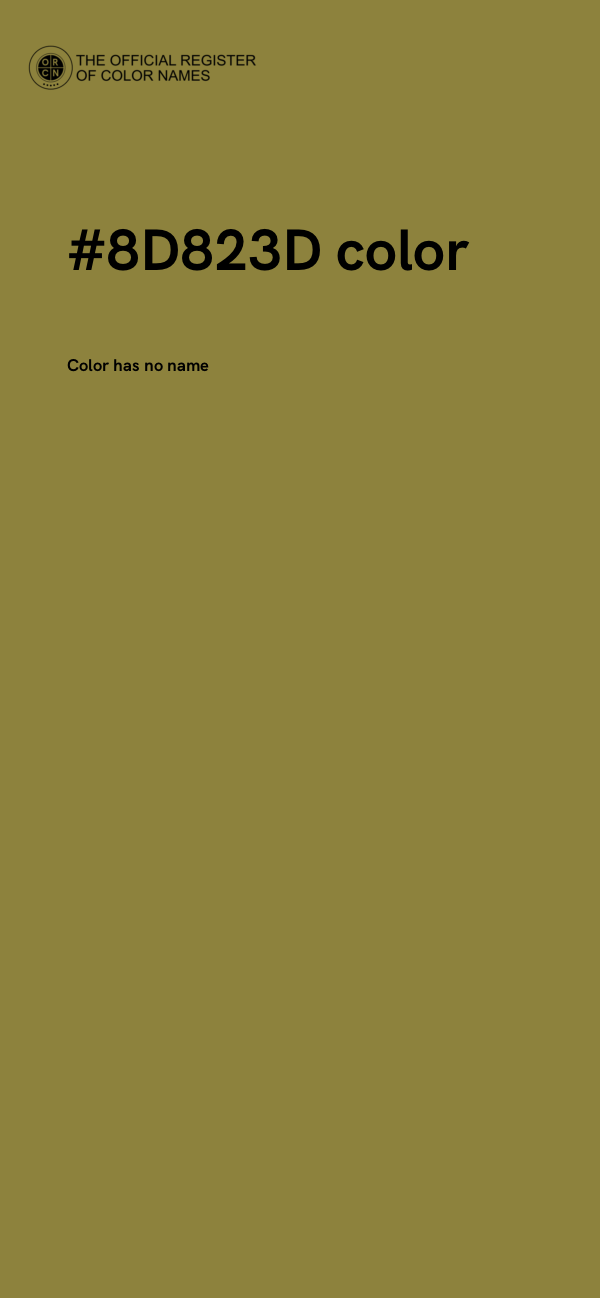 #8D823D color image