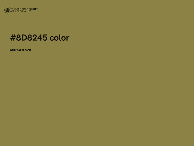 #8D8245 color image