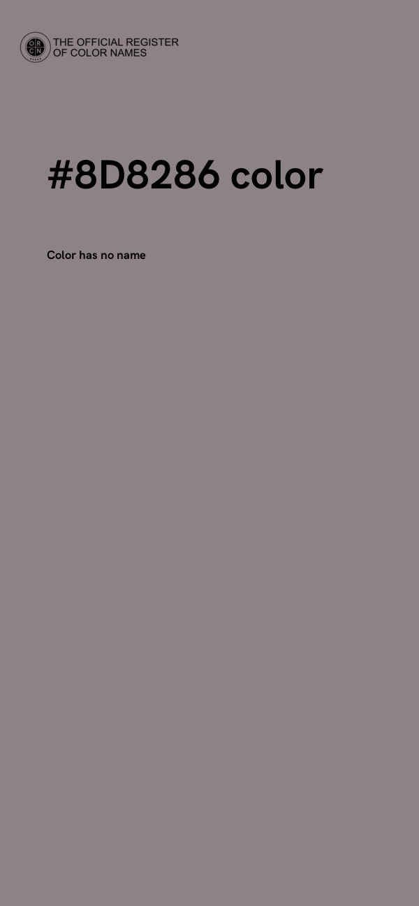 #8D8286 color image