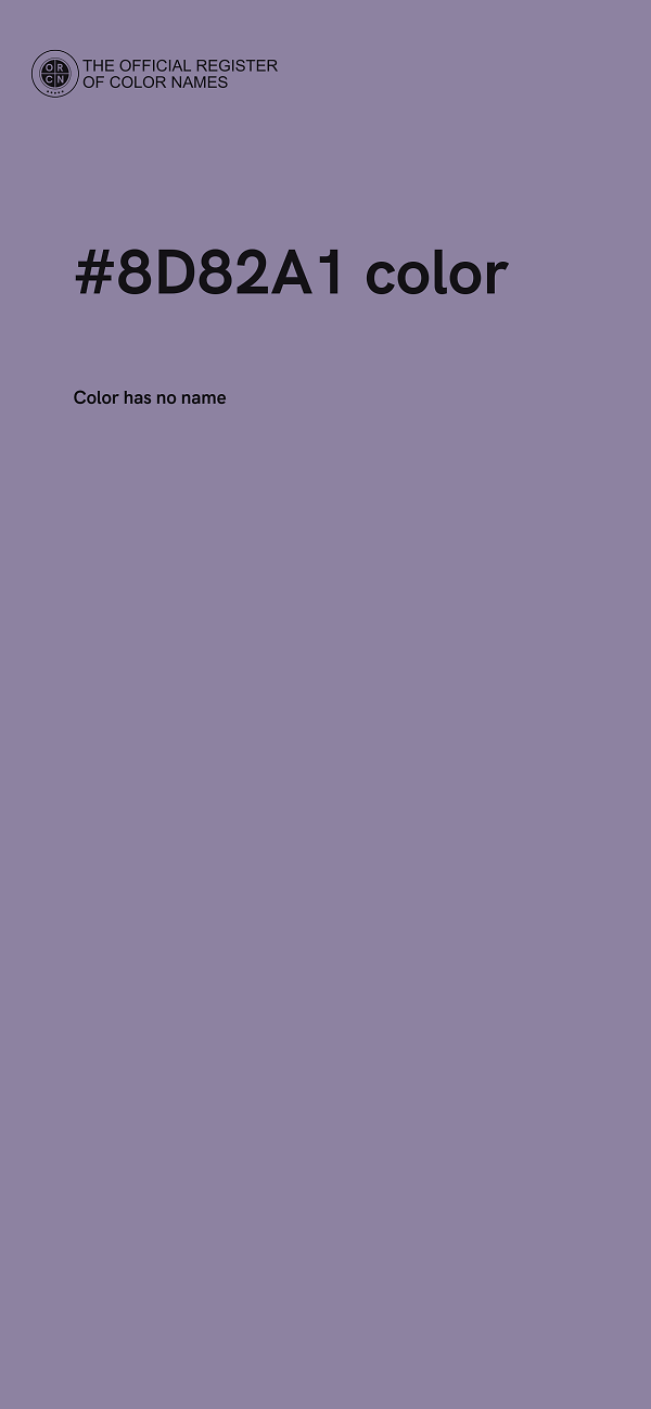 #8D82A1 color image