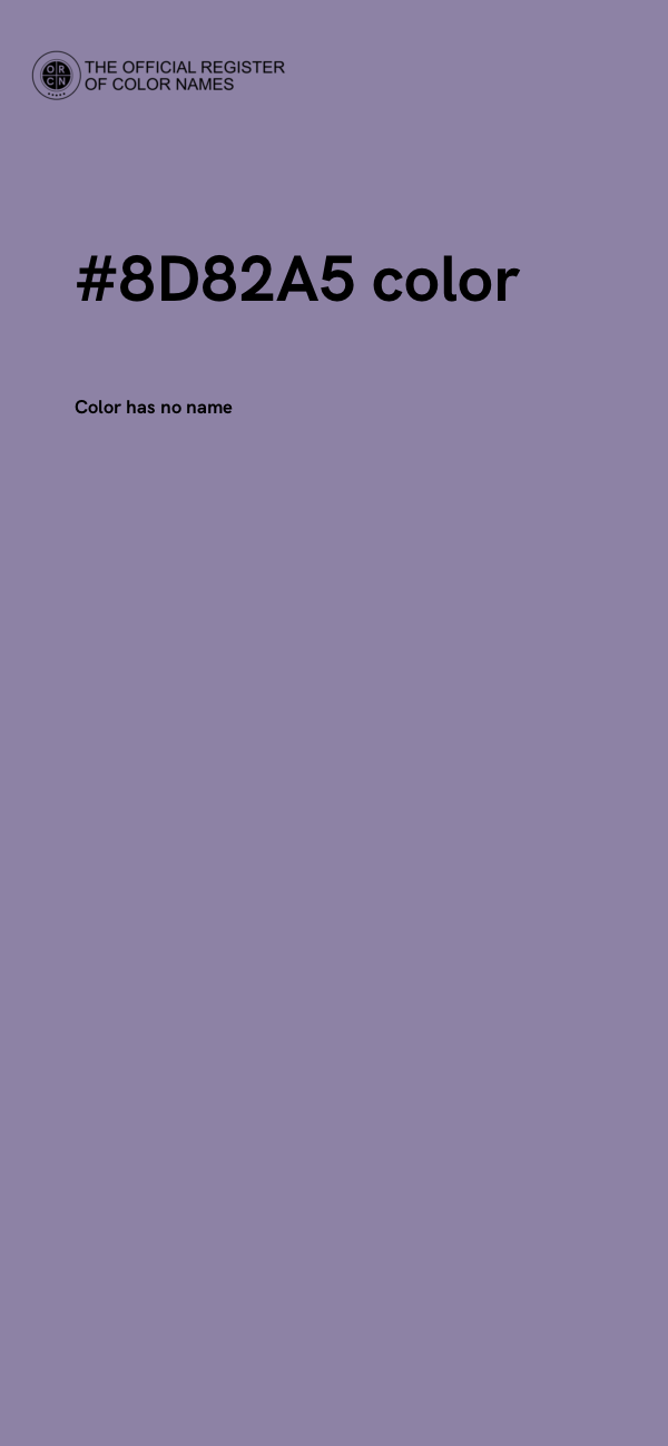 #8D82A5 color image