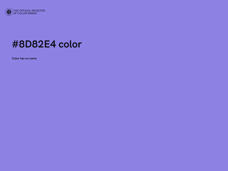 #8D82E4 color image