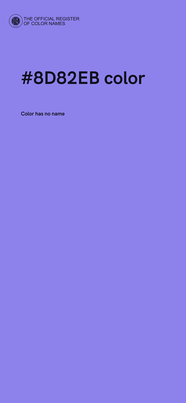 #8D82EB color image