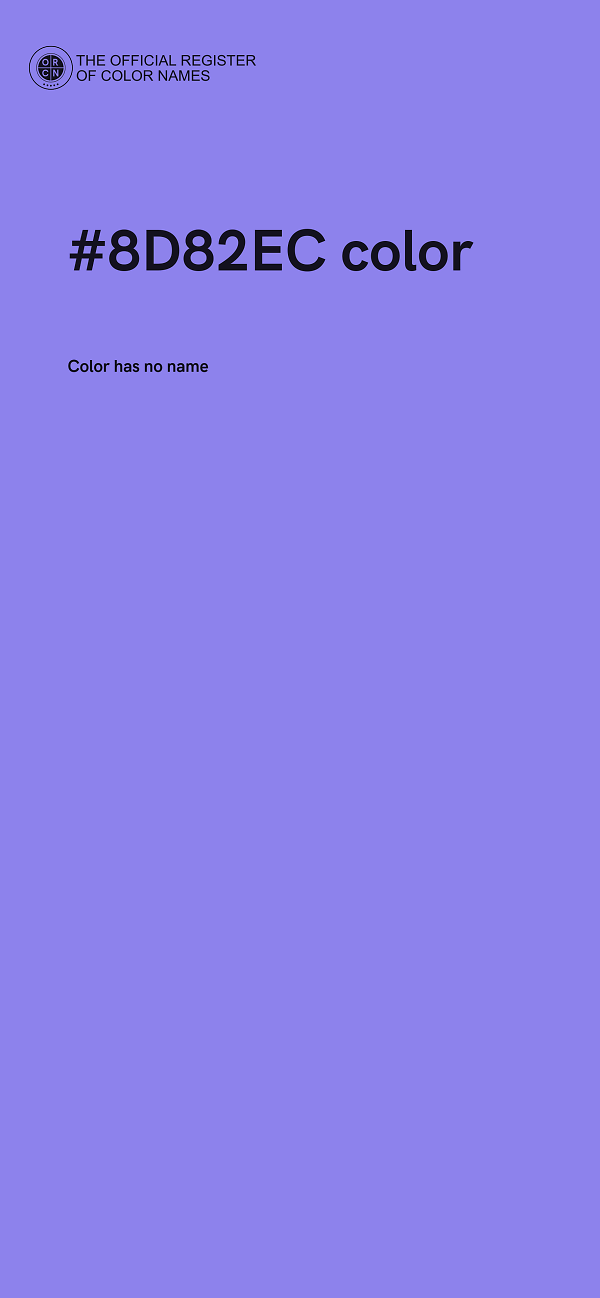 #8D82EC color image