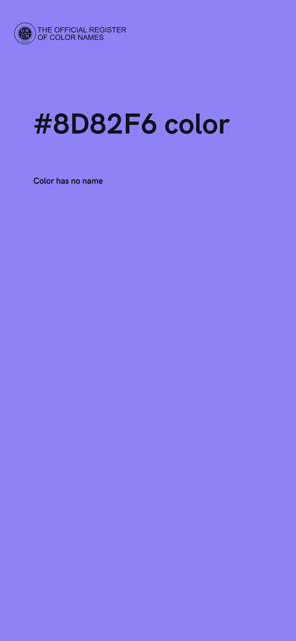 #8D82F6 color image