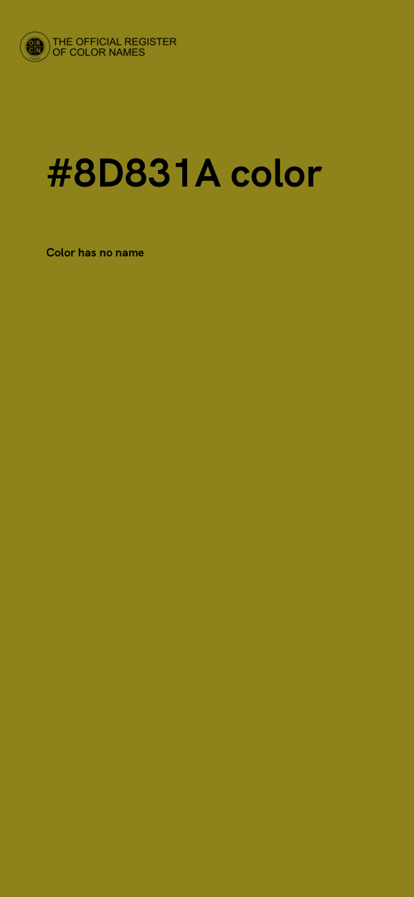 #8D831A color image