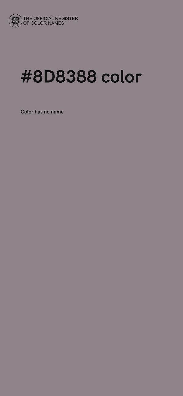 #8D8388 color image