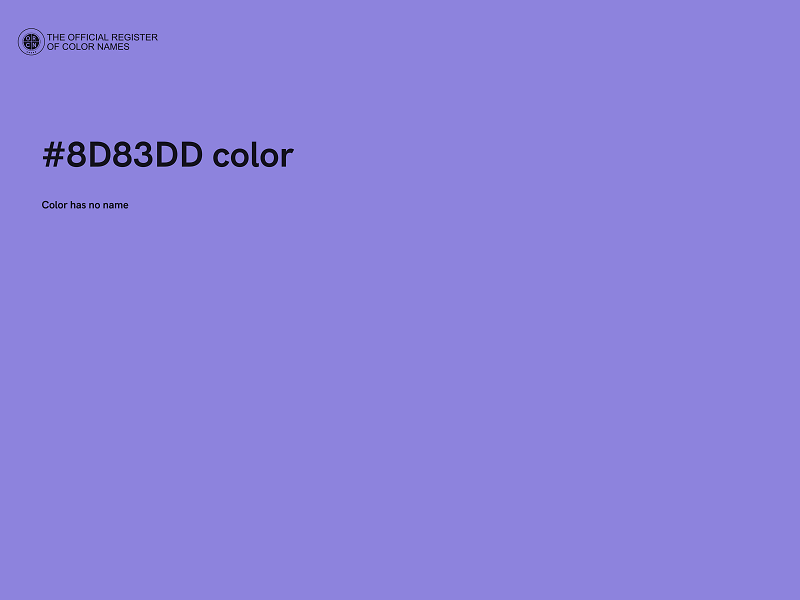 #8D83DD color image