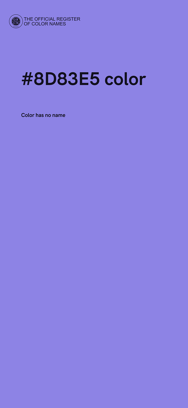#8D83E5 color image