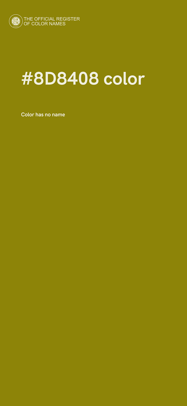 #8D8408 color image