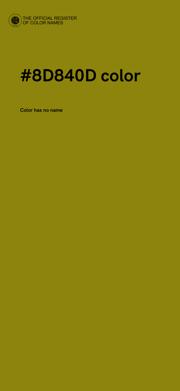 #8D840D color image