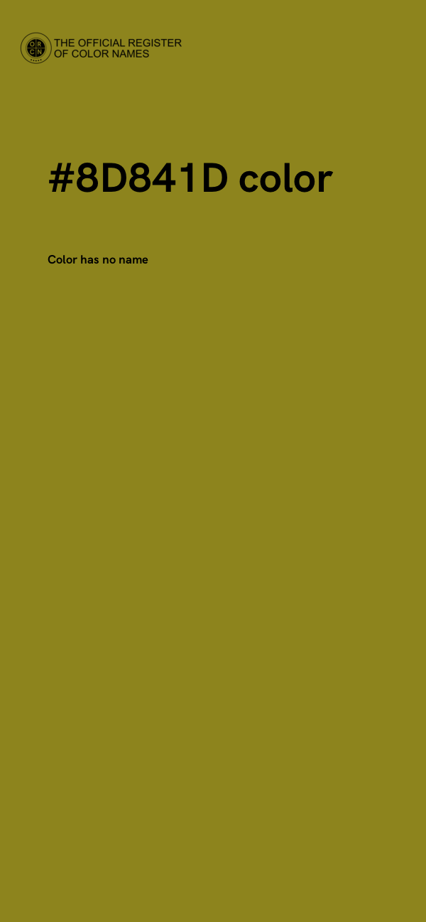 #8D841D color image