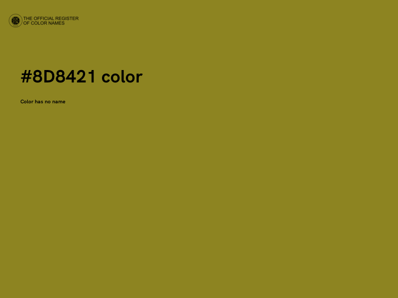 #8D8421 color image